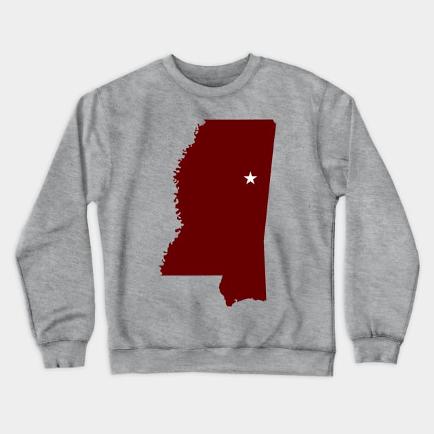 Starkville Mississippi Crewneck Sweatshirt by AdventureFinder